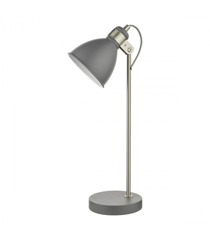 Task Task Table Lamp Dark Grey Satin Chrome