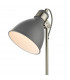 Task Task Table Lamp Dark Grey Satin Chrome