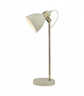 Task Task Table Lamp Gloss Cream Antique Brass