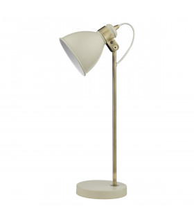 Task Task Table Lamp Gloss Cream Antique Brass