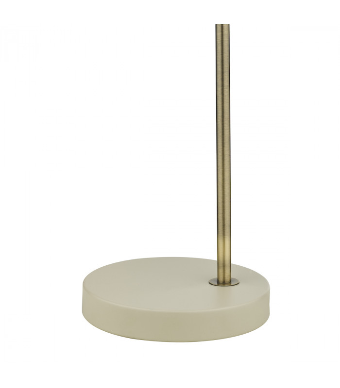 Task Task Table Lamp Gloss Cream Antique Brass