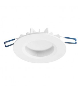 Integrated LED 1 Light Recessed Downlight Matt White IP44 - Cool White - 1