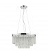 Pendant Light Polished Chrome Clear Glass, 5x G9