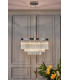 Pendant Light Polished Chrome Clear Glass, 5x G9