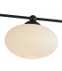 Semi Flush Ceiling Light Light Ceiling Light Matt Black Opal Glass, 5x G9