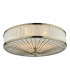 Cylindrical Flush Ceiling Light Antique Brass, 3x E27
