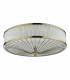 Cylindrical Flush Ceiling Light Antique Brass, 3x E27