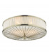 Cylindrical Flush Ceiling Light Antique Brass, 3x E27