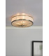 Cylindrical Flush Ceiling Light Antique Brass, 3x E27