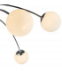 Semi Flush Ceiling Light Light Ceiling Light Polished Chrome Opal Glass, 6x G9