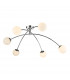Semi Flush Ceiling Light Light Ceiling Light Polished Chrome Opal Glass, 6x G9