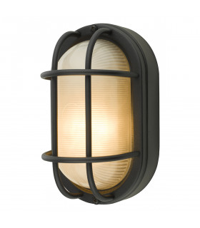 Bulkhead Small Outdoor Wall Light Matt Black IP44