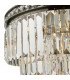 Pendant Light Antique Brass Crystal, 4x E14
