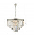 Pendant Light Polished Nickel Crystal, 4x E14