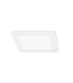 Integrated LED Square Recessed Downlight Panel Matt White - Cool White - 1