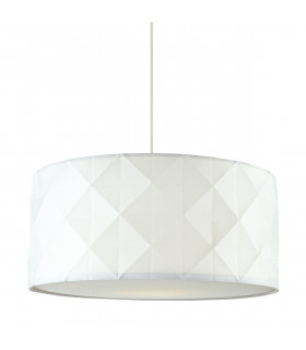 Cylindrical Easy Fit Pendant White