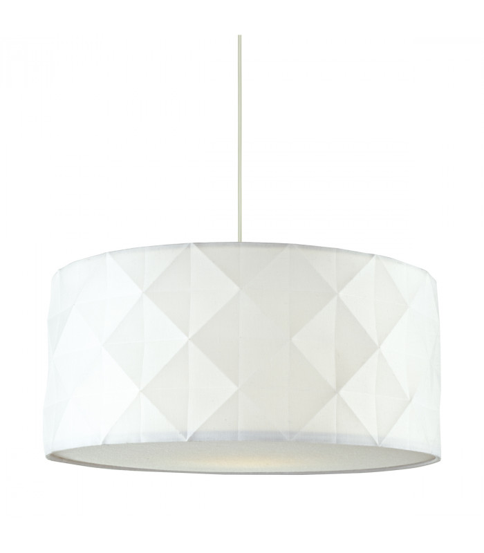 Cylindrical Easy Fit Pendant White