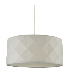 Cylindrical Easy Fit Pendant White