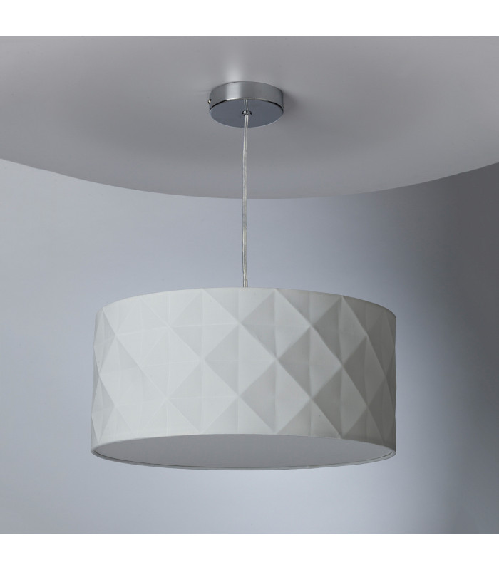 Cylindrical Easy Fit Pendant White