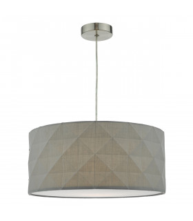 Cylindrical Easy Fit Pendant Grey