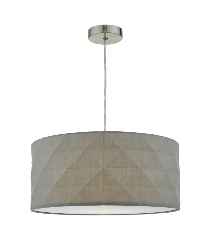 Cylindrical Easy Fit Pendant Grey