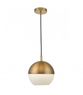 Dome Pendant Light Aged Brass, 1x E27