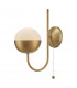 Wall Light Aged Brass, 1x E14
