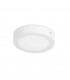Integrated LED Round Surface Mounted Downlight Matt White - Warm White - 1