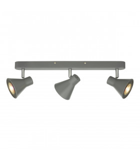 Straight Bar Spotlight Matt Grey, 3x GU10