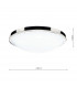 Simple Round Acrylic Flush Ceiling Light IP44 Polished Chrome