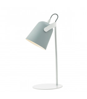 Task Table Lamp Soft Matt Grey and White