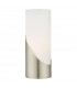 Cylindrical Touch Table Lamp Satin Nickel