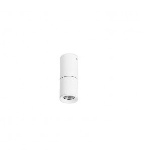 Integrated LED 1 Light Round Surface Mounted Downlight Matt White - Warm White - 1