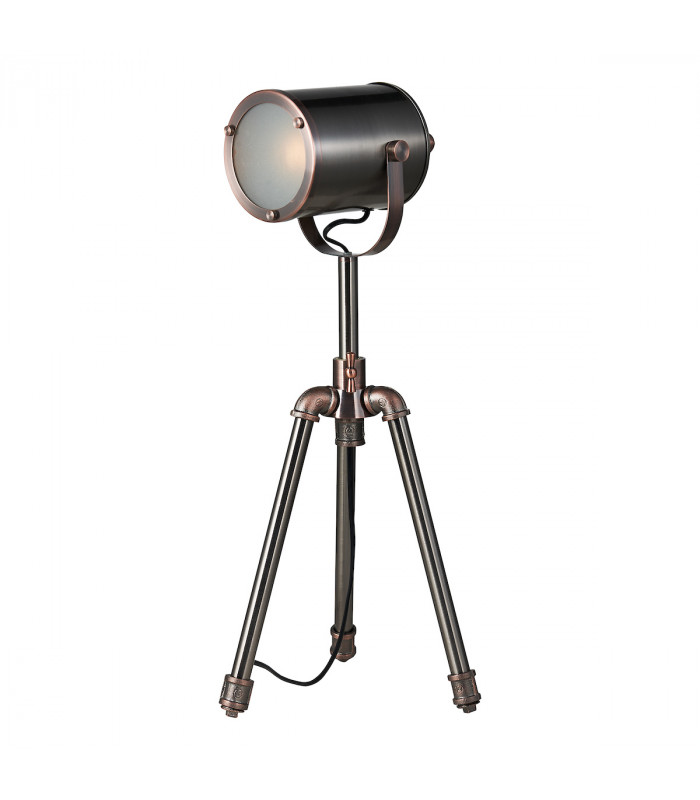 Task Table Lamp Antique Silver And Copper