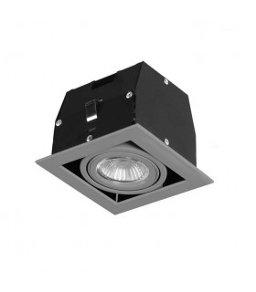 1 Light Recessed Downlight Grey - 1