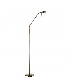 Reading Floor Task Lamp Antique Brass