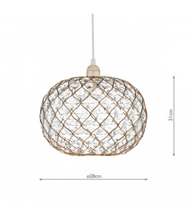 Spherical Acrylic Non Elec Gold