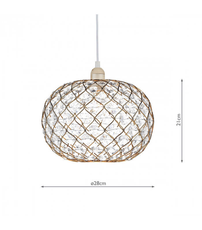 Spherical Acrylic Non Elec Gold