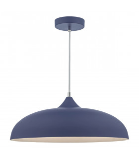 Dome Pendant Light Blue & White, 1x E27