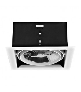 1 Light Recessed Downlight Matt White - 1