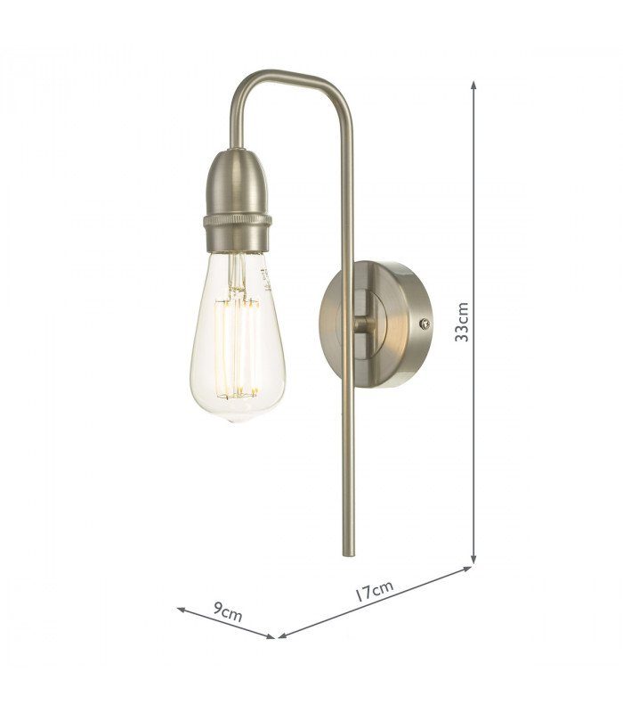 Wall Light Satin Chrome