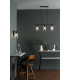 Wall Light Matt Black Glass