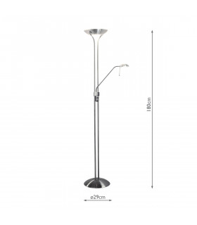 Floor Lamp Satin Chrome