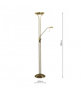 Floor Lamp Antique Brass