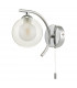 Wall Light Polished Brass With Clear, Opal Glass