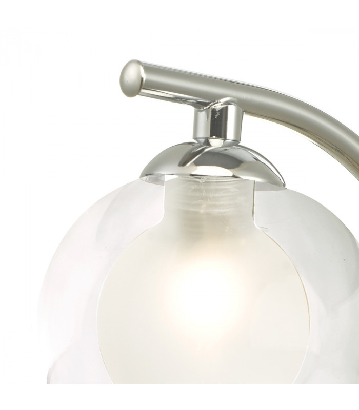 Wall Light Polished Brass With Clear, Opal Glass
