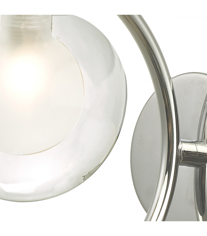 Wall Light Polished Brass With Clear, Opal Glass