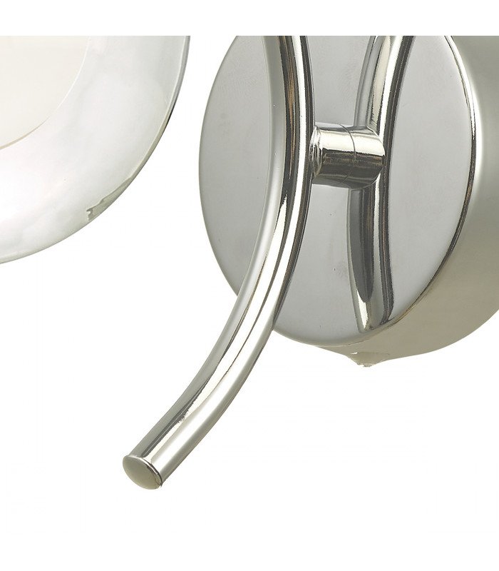 Wall Light Polished Brass With Clear, Opal Glass