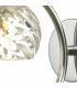 Wall Light Polished Chrome With Twisted Open Glass