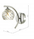 Wall Light Polished Chrome With Twisted Open Glass